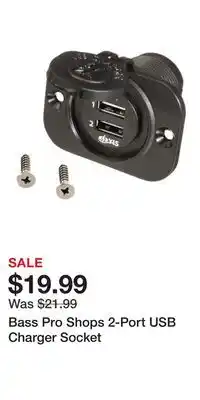 Cabela's Bass Pro Shops 2-Port USB Charger Socket offer