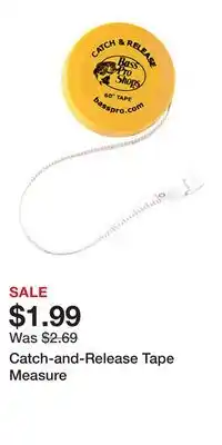 Cabela's Catch-and-Release Tape Measure offer