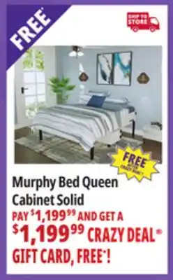 Ocean State Job Lot Murphy Bed Queen offer