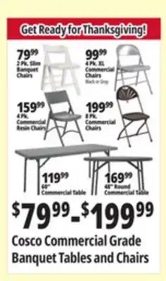 Ocean State Job Lot Cosco Commercial Grade Banquet Tables and Chairs offer