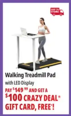 Ocean State Job Lot Walking Treadmill Pad with LED Display offer