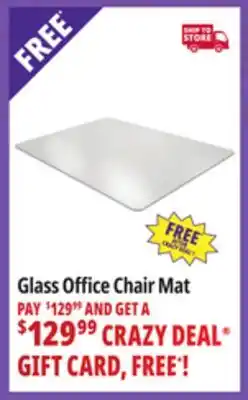 Ocean State Job Lot Glass Office Chair Mat offer