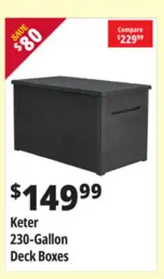 Ocean State Job Lot Keter 230-Gallon Deck Boxes offer