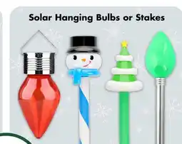 Dollar Tree Solar Hanging Bulbs or Stakes offer