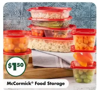Dollar Tree McCormick Food Storage offer