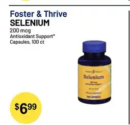 Health Mart Foster & Thrive SELENIUM 200 mcg Antioxidant Support* Capsules offer