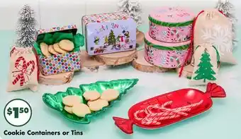 Dollar Tree Cookie Containers or Tins offer