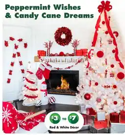 Dollar Tree Red & White Décor offer