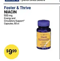 Health Mart Foster & Thrive NIACIN 500 mg Energy and Circulatory Support Capsules offer