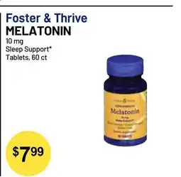 Health Mart Foster & Thrive MELATONIN 10 mg Sleep Support Tablets offer