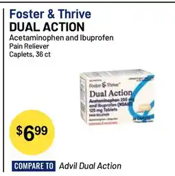 Health Mart Foster & Thrive DUAL ACTION Acetaminophen and Ibuprofen Pain Reliever Caplets offer