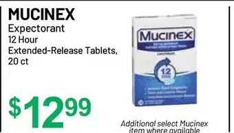 Health Mart MUCINEX Expectorant 12 Hour Extended - Release Tablets offer