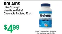 Health Mart ROLAIDS Ultra Strength Heartburn Relief Chewable Tablets offer