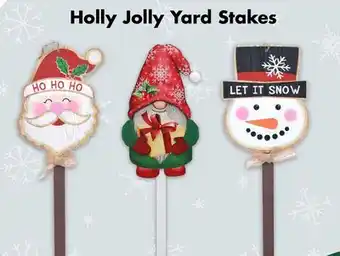 Dollar Tree Holly Jolly Yard Stakes offer