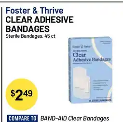 Health Mart Foster & Thrive CLEAR ADHESIVE BANDAGES offer