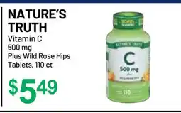 Health Mart NATURE'S TRUTH Vitamin C 500 mg Plus Wild Rose Hips Tablets offer