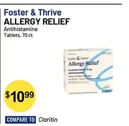 Health Mart Foster & Thrive ALLERGY RELIEF Antihistamine Tablets offer