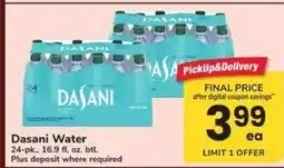 Safeway Dasani Water offer