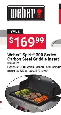 Ace Hardware Weber Spirit 300 Series Carbon Steel Griddle Insert offer