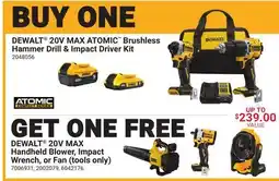 Ace Hardware DEWALT 20V MAX ATOMIC Brushless Hammer Drill & Impact Driver Kit offer
