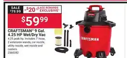 Ace Hardware CRAFTSMAN 9 Gal. 4.25 HP Wet/Dry Vac offer