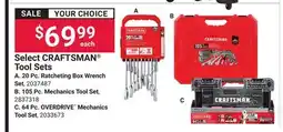 Ace Hardware Select CRAFTSMAN Tool Sets offer