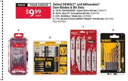 Ace Hardware DEWALT and Milwaukee Saw Blades & Bit Sets offer
