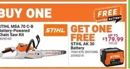 Ace Hardware STIHL MSA 70 C‑B Battery‑Powered Chain Saw Kit offer