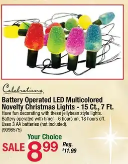 Ace Hardware Battery Operated LED Multicolored Novelty Christmas Lights-15 Ct., 7 Ft offer