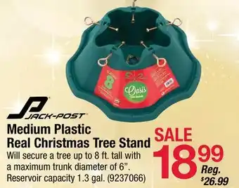 Ace Hardware Jack-Post Medium Plastic Real Christmas Tree Stand offer