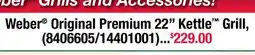 Ace Hardware Weber Original Premium 22 Kettle Grill offer