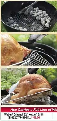 Ace Hardware Weber Original 22 Kettle Grill offer