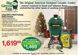 Ace Hardware Large EGG in Nest Package Grill & Smoker offer