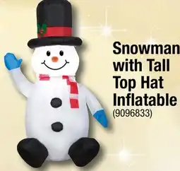 Ace Hardware Snowman with Tall Top Hat Inflatable offer
