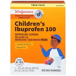 Walgreens Children's Ibuprofen 100 Liquid Berry offer