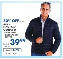Boscov's Mens NAUTICA Outerwear offer