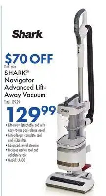 Boscov's SHARK Navigator Advanced Lift-Away Vacuum offer
