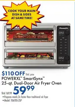 Boscov's POWERXL SmartSynx 25-qt. Dual-Door Air Fryer Oven offer