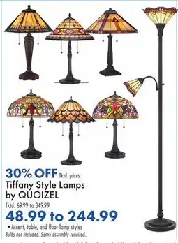Boscov's Tiffany Style Lamps by QUOIZEL offer