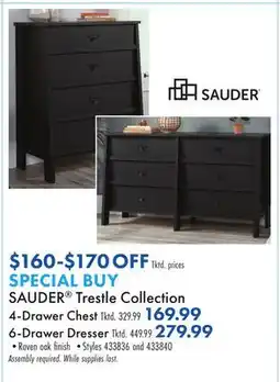 Boscov's SAUDER Trestle Collection Chest offer