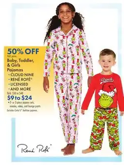Boscov's Baby, Toddler, & Girls Pajamas offer