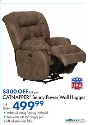 Boscov's CATNAPPER Benny Power Wall Hugger offer