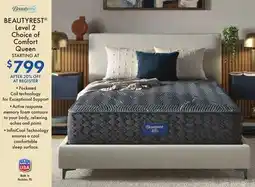 Boscov's BEAUTYREST Level 2 Choice of Comfort Queen offer