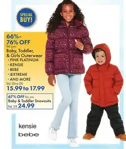 Boscov's Baby, Toddler, & Girls Outerwear offer