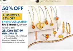 Boscov's Fine Birthstone Jewelry offer