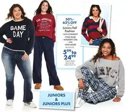 Boscov's Juniors Fall Fashion offer