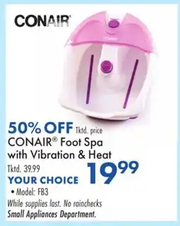 Boscov's CONAIR Foot Spa with Vibration & Heat offer