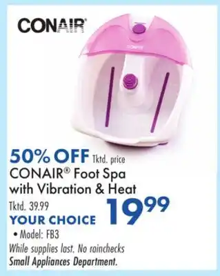 Boscov's CONAIR Foot Spa with Vibration & Heat offer