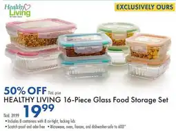 Boscov's HEALTHY LIVING 16-Piece Glass Food Storage Set offer