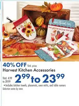 Boscov's Harvest Kitchen Accessories offer